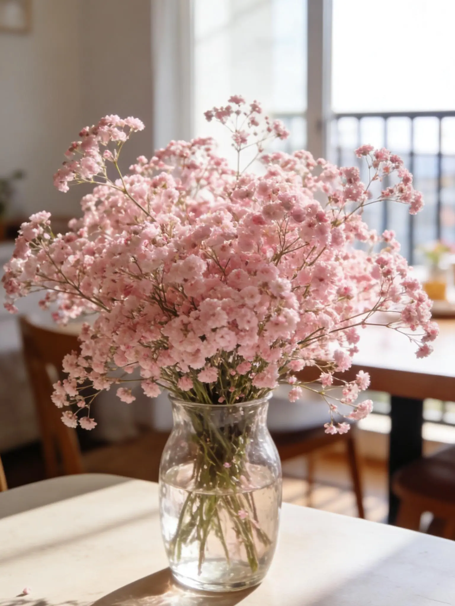 100 Pcs Pink Baby’s Breath Seeds – Easy to Grow, Dense Blooming Gypsophila for Gardens, Pots & Borders – Soft Pink Clouds of Flowers – Seeds Only, Not Live Plants