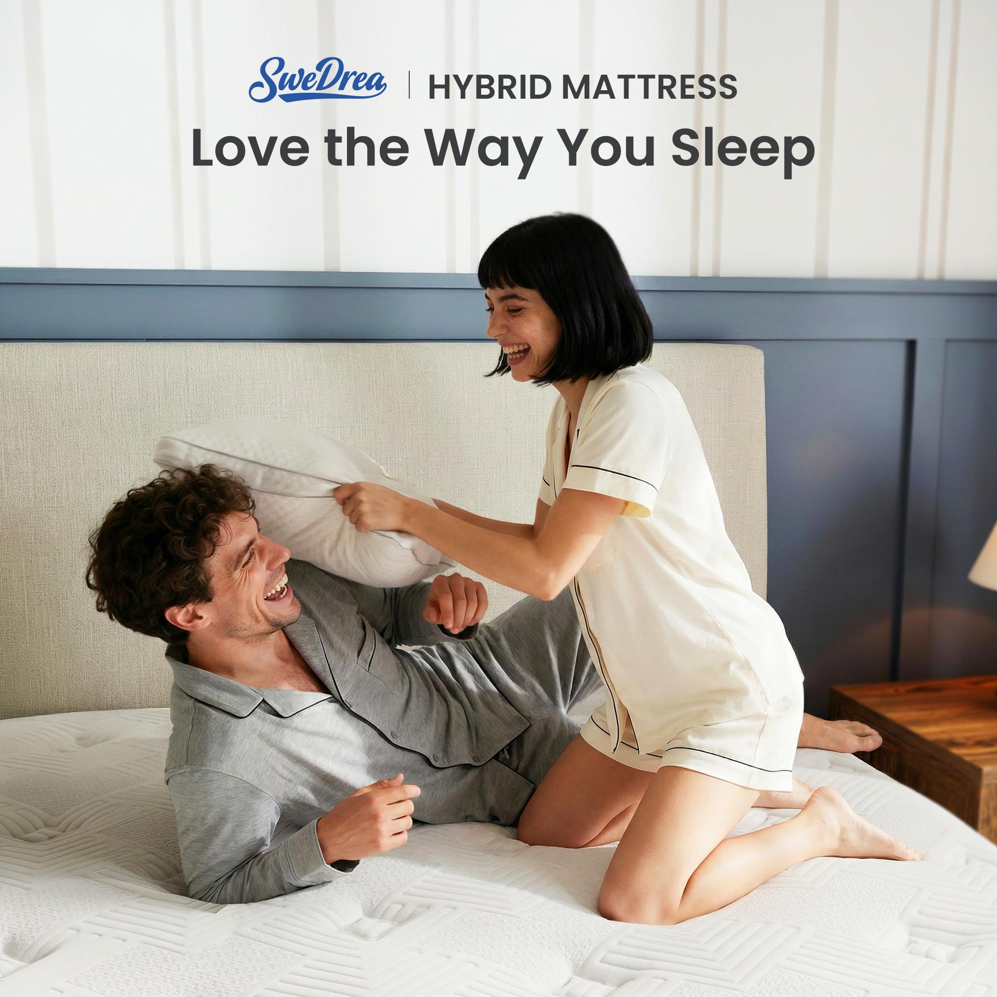 Twin/Full/Queen/King Mattress, Gel Memory Foam & Zoned Support Springs, Pressure Relief, Breathable Fabric, Motion Isolation Mattress Memory   twin mattresses