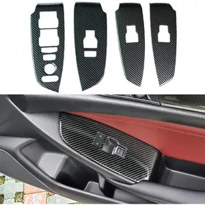 AOKIO Compatible with 2018 2019 2020 2021 2022 Honda Accord Accessories Door Window Switch Panel Cover Door Lock Control Button Trim (No Seat Heating Buttons)