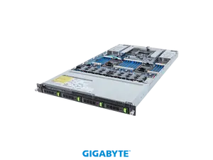 GIGABYTE R183-S95-AAV1 Rack Server - 5th/4th Gen Intel® Xeon® Scalable - 1U DP 4-Bay Gen5 NVMe/SATA/SAS-4 Titanium