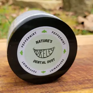 Purelee Naturals Peppermint Toothpaste Alternative - 4 Ounce Re-mineralizing Tooth Powder for Oral Health & Whitening - Natural Toothpaste Alternative