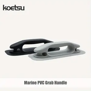 KOETSU Durable PVC Boat Grab Handle - 9.33x3.43" with Hole, Portable Marine Accessory for Inflatable & Yachts, Black