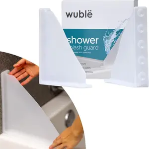 Flexible and Durable Suction Shower Splash Guard for Bathrooms with Easy Installation