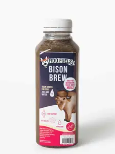 FIDO FUELS - Bison Brew Freeze Dried Bone Broth - Nourishing Drink for Dogs  - USA Raised & Processed - Joint Support & Digestion Aid