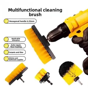 Electric cleaning brush set, multi-functional kitchen and bathroom brush, car interior cleaning brush, floor brush