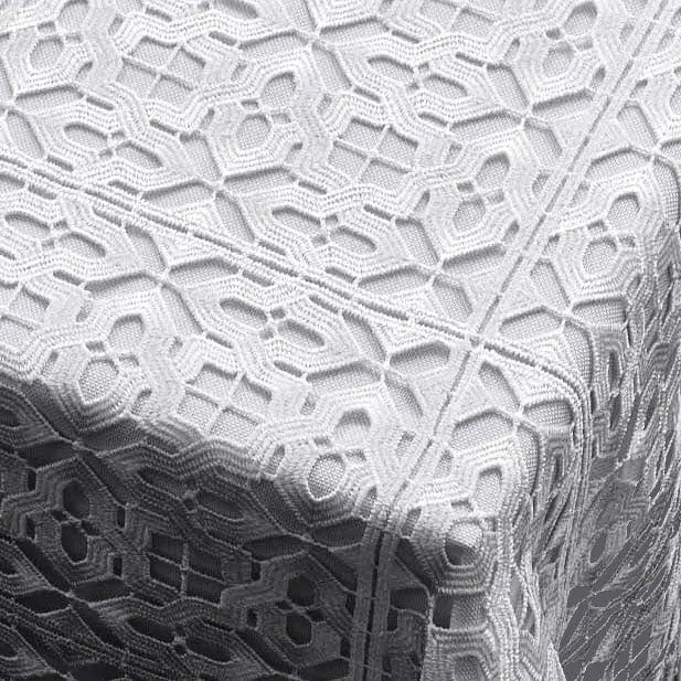 Crochet Filet Lace Tablecloth - Elegant Design with Unique Patterns