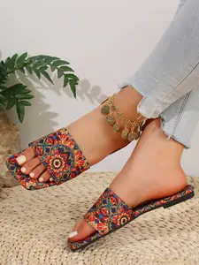 Japanese Style Fabric Slippers, Quiet Indoor Soft Sole, Cotton Home Shoes, All Seasons Women's Footwear