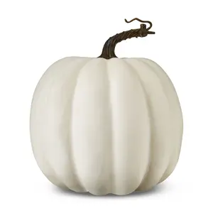 Foam Pumpkin Decor, Cream, 8", Harvest by Way To Celebrate