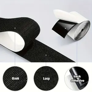 Velcro, hook-and-loop tape, Hook Loop Tapes - Self-adhesive strips, suitable for installation, handicrafts, etc.
