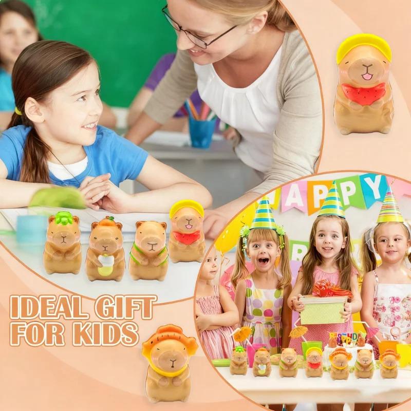 8-48PCS Capybara Squishy Fidget Squishy Gifts Capibara Stress Relief for Class Prizes Birthday Party Favors(8 style) 8-48PCS Capybara Squishy Fidget Squishy Gifts Capibara Stress Relief for Class Prizes Birthday Party Favors(8 style)