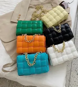 Candy Coated Chain Purse - Available in Multiple Colors with Chain Strap and Zipper Closure