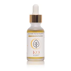 Kansa Organics Ayurvedic Facial Oil Natural Serum Brightening Moisturizer