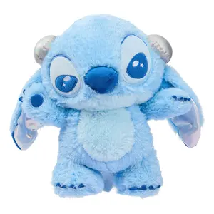 MINISO Disney Stitch 626 Plush, 12" Cool Standing Stuffed Toy with Headphones, Soft Kawaii Collectible Doll, Authentic Licensed, Aesthetic Room Decor, Perfect Gift for Kids Teens & Stitch Fans #StitchPlush #Disney626 #KawaiiCollectibles