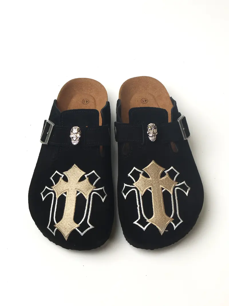 Men's Fashion Casual One-Step Half Slipper Mules, Clogs Adjustable