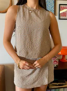 Gingham Skort Set