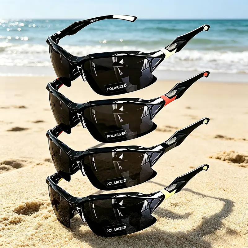 4pcs Classic Retro Sunglasses for Men & Women, UV400 Anti-Glare Durable Lens, Lightweight Comfortable All-Match Sunglasses Sports Eyewear for Beach Driving Outdoor Daily Use