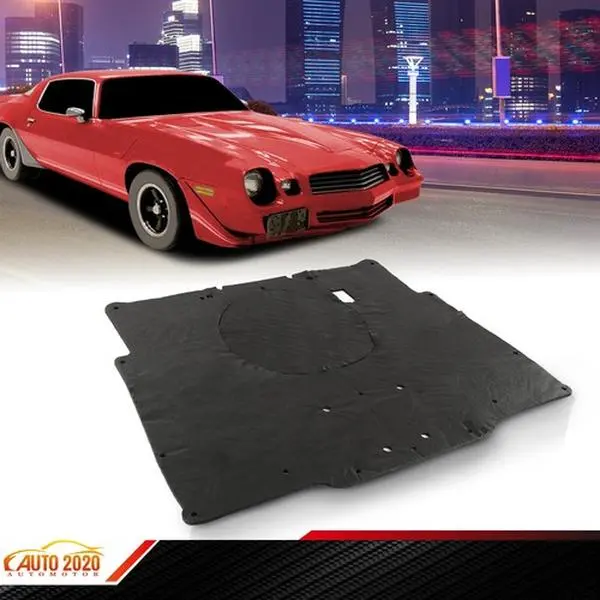 Hood Insulation Pad Heat Shield fit for 1980-81 Chevrolet Camaro Black Front