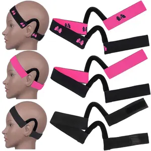 New Comfortable Lace Fusion Hair Band, Adjustable 3 cm Wide Wig Edge Band That Protects Ears, Multiple Styles Beauty Styling Tool, Adjustable Headband, Zigzag Headband