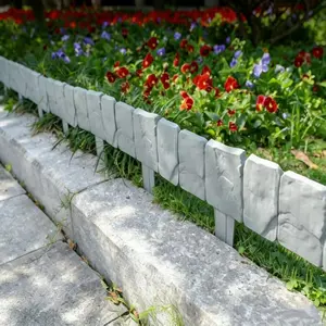 2026 New 10pcs Plastic Fence Garden Border, Foldable Gardening Barrier, Outdoor Villa Yard Assembly, Durable & Easy Install