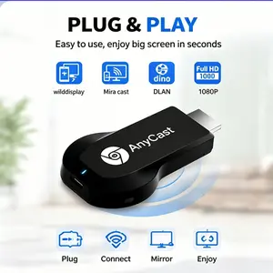 Wireless HDMI Display Adapter 2.4G WiFi 1080P HD Screen Mirroring Dongle Wireless HDMI Transmitter Receiver Plug and Play 65FT Long Range for TV Projector Monitor Compatible with iOS Android Windows Mac for Home Entertainment Office Meeting