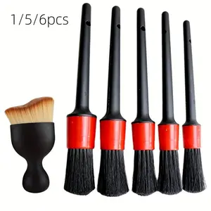 Car Interior Detail Brush Set, Dashboard & Air Vent Cleaning Tools, Car Wash Kit, Wheel HUB Cleaner, Home Cleaning Accessories, Car Detailing Brushes, Car Cleaning Supplies