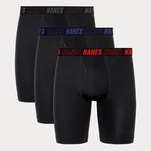 Hanes Men’s Underwear – ComfortSoft Waistband, Breathable Cotton, Tagless Design, premium cotton Underwear for all-day wear and value multipack choice MAZLL3