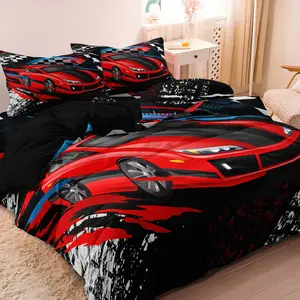 3pcs Game Controller Gamer Duvet Cover Set, Gaming Digital Printed Bedding Bed Sets Supplies, for Home Bedroom Dormitory and Hotel Use (1 Duvet Cover + 2 Pillowcases No Comforter No Pillow)