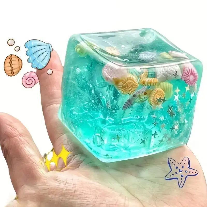 New 3D Cartoon Decoration, Infinite Squeeze Squishy Stress Relief Cube Toy, Fun Gift for Christmas, Party, Birthday, School Rewards, Great Grandchild Present