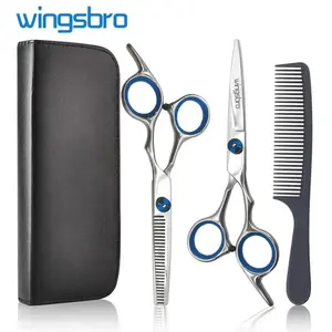 Wingsbro Home Hair Cutting Kit, Flat Shears Thinning Scissors Comb Set, Suitable for Home Salon Use, Professional Hairdressing Tools, Hair Styling Tools