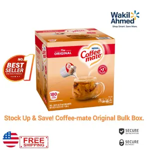 Nestle Coffee-mate The Original – 180 Single-Creamer Tubs
