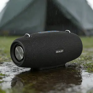 ZEALOT 60W Portable Bluetooth Speaker, Loud Bass Wireless Outdoor Speaker IPX6 Waterproof, 20H Playtime EQ Audio for Party Camping Beach Travel Gift
