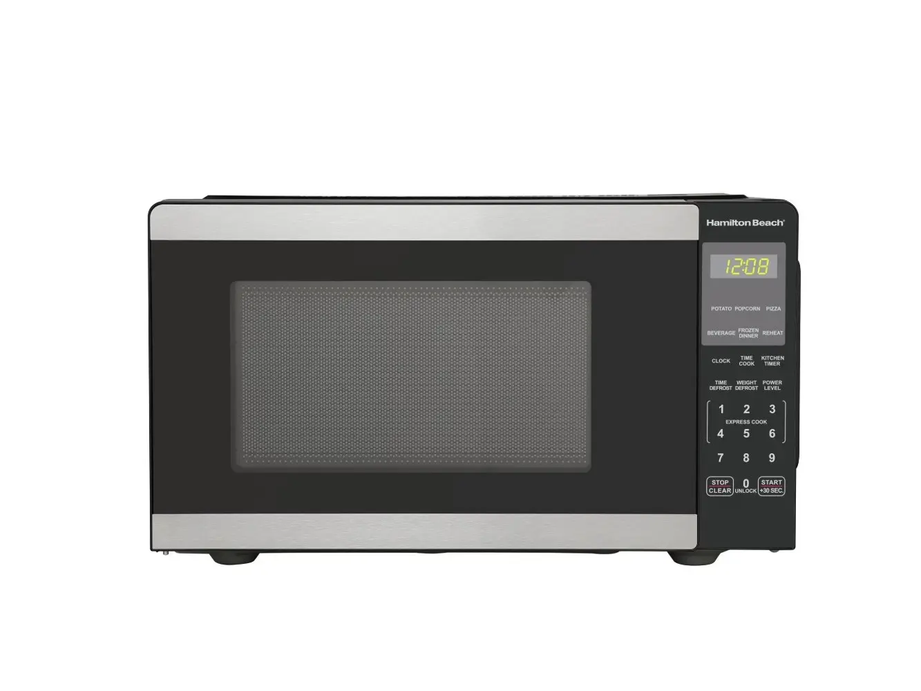 0.9 Cu ft Countertop Microwave Oven, 900 Watts, Stainless Steel, New