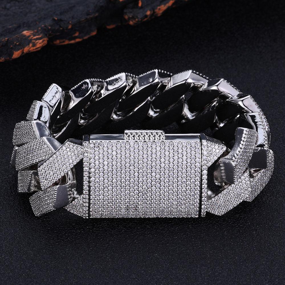 NUOYA 25MM Big heavy Iced Out Bracelet Men Woman Luxury Cz Cuban Link Bracelet Hip Hop Jewelry Drop Shipping NUOYA 25MM Big heavy Iced Out Bracelet Men Woman Luxury Cz Cuban Link Bracelet Hip Hop Jewelry Drop Shipping 