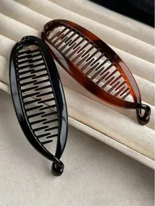 Large Hair Clips, Flat Claw Clips, Hair Claws, Fashion Hair Accessories for Women & Girls, Minimalist Headwear Suitable for Thick Hair, Bendy Hair Clip