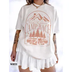 Vintage Camp Bachelorette Shirt, Custom Camping Bridal Party Tees, Outdoor Mountain Bride Gifts