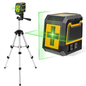 GJANSH Green Cross Line Laser Level with Tripod – Self-Leveling Tool for Wall Tile, Picture Hanging & Home Renovation fathersdaygift