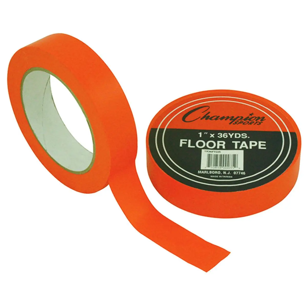 Champion Sports Orange Adhesive Floor Marking Tape - 6 Rolls, Gym, Easy Placement, 2.76 lbs, Transform Your Gym, Automotive & Motorcycle Car Washing Maintenance Paint Care Game Lines