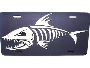 BONEFISH WATERSPORTS SALTLIFE FISHING Metal Novelty Car License Plate Auto Tag