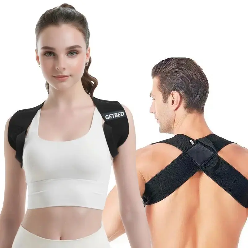 GETBED Shoulder Straps - Posture Support Straps for Men & Women- Elastic Back Support, Straight Back Support, Use at Home or in Office(S-XXL)