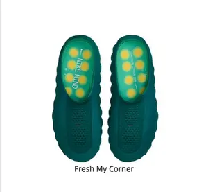 Gradient Teal Cloud Slip On Mules Soft Foam Cushion Slides Shock Absorb Bubble Foam Mules Non-Slip Sole Indoor Outdoor