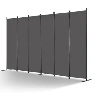 VEVOR 2FT Room Divider, 3 Panel PET Polyester Soundproof Room Screen, Folding Privacy Divider Portable Partition Divider for Room Separation, Freestanding Room Partitions for Office Study, GreyVEVOR Super Brand Day