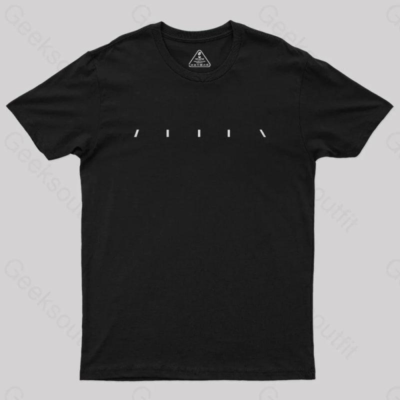 GEEKSOUTFIT Men's Alien Geek Design Crew Neck Short-Sleeve T-Shirt - Casual Menswear Top for All Seasons
