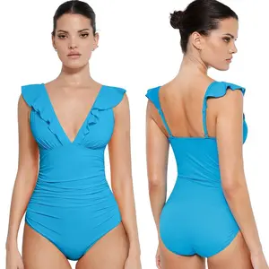 FeelinGirl Viral Ruffle Swimsuit | Flattering Tummy Control One Piece for Beach & Pool Days Swim outfit