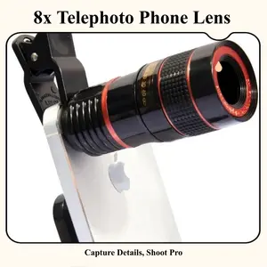 Universal Telephoto Phone Lens, High Definition Zoom Camera Lens with Manual Focus, Large Aperture & High Color Restoration for Mobile Photography