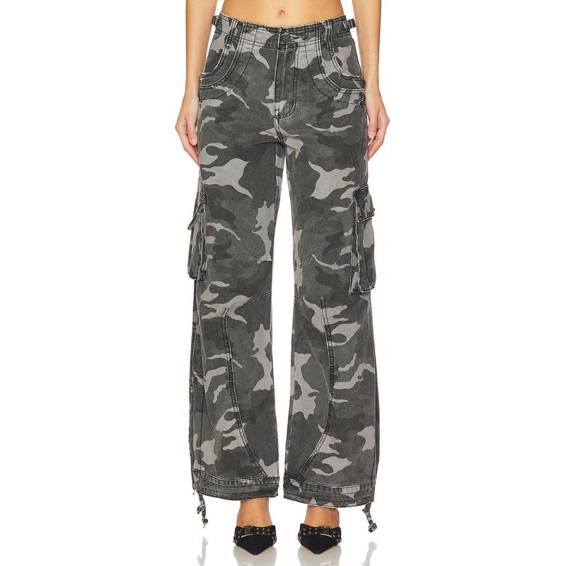 Jaded London Trooper Cargo in Black Camo