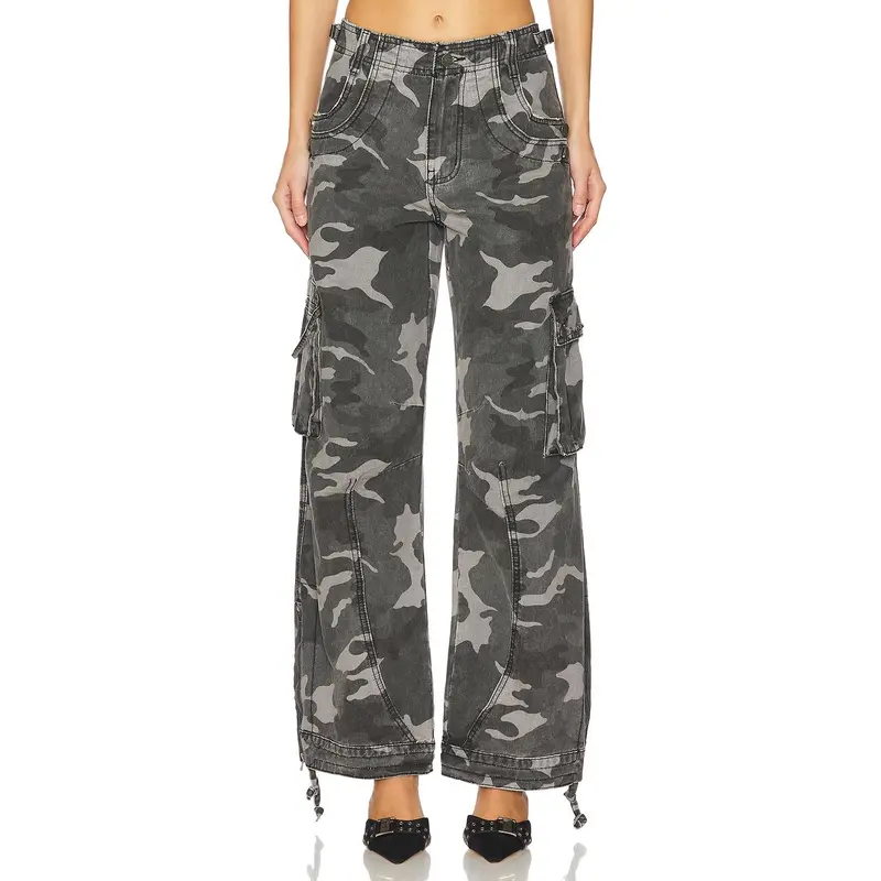 Jaded London Trooper Cargo in Black Camo