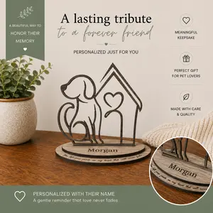 Personalized Pet Memorial | Custom Dog & Cat Loss Keepsake