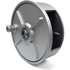 Rebar Tie Wire Reel, Aluminum Retractable Coil Holder Wheel, Lightweight, Built-in Belt Loops & Knob, Left Handed and Right Handed