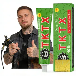 TKTX Tattoo External Cream, Relief Cream for Tattoos, Waxing, Microneedling, Lecithin Numbing Cream(10g) Cosmetic.