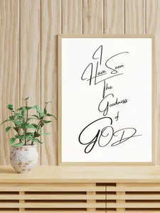 I Have Seen the Goodness of God Satin Poster | Christian Wall Art
